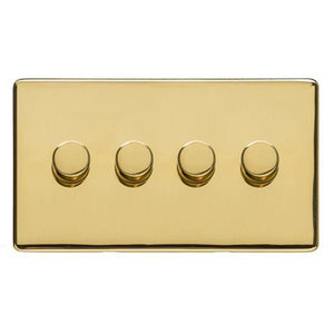 Studio Range Polished Brass Switches & Sockets, Y01 - 4G Multi Location Secondary Dimmer by Heritage Brass By M-Marcus