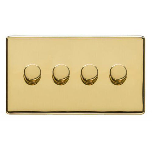 Studio Range Polished Brass Switches & Sockets, Y01 - 4G Multi Location Secondary Dimmer by Heritage Brass By M-Marcus