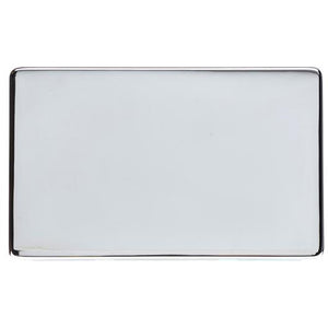 Studio Range Polished Chrome Switches & Sockets, Y02 - Double Blank Plate by Heritage Brass By M-Marcus