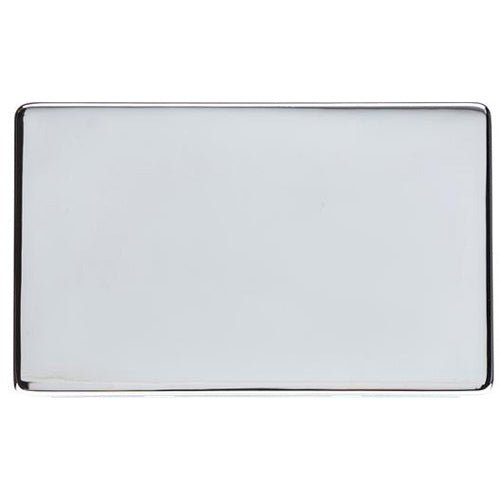 Studio Range Polished Chrome Switches & Sockets, Y02 - Double Blank Plate by Heritage Brass By M-Marcus