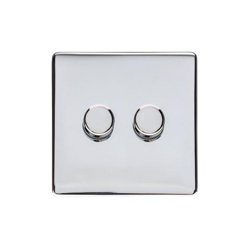 Studio Range Polished Chrome Switches & Sockets, Y02 - 2G Multi Location Primary Dimmer by Heritage Brass By M-Marcus