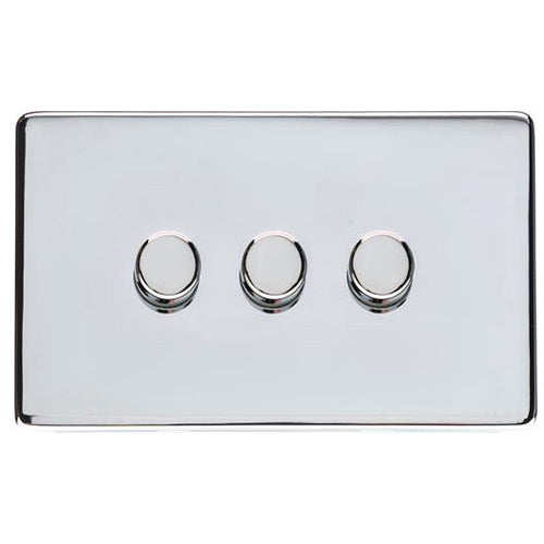 Studio Range Polished Chrome Switches & Sockets, Y02 - 3G Multi Location Primary Dimmer by Heritage Brass By M-Marcus