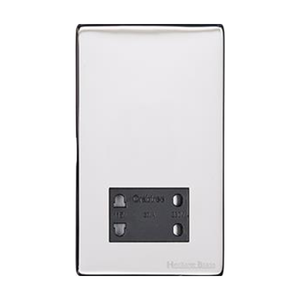 Studio Range Polished Chrome Switches & Sockets, Y02 - Shaver Socket Output Voltage 110/240V by Heritage Brass By M-Marcus