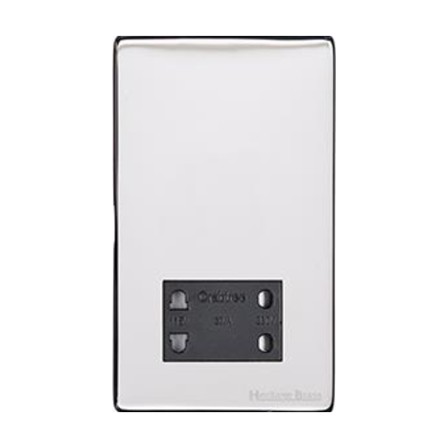 Studio Range Polished Chrome Switches & Sockets, Y02 - Shaver Socket Output Voltage 110/240V by Heritage Brass By M-Marcus