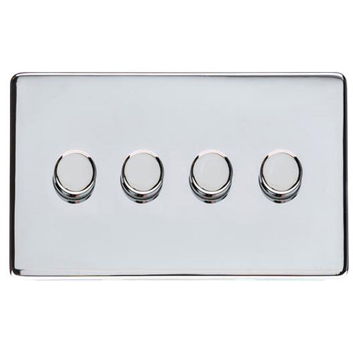 Studio Range Polished Chrome Switches & Sockets, Y02 - 4G Multi Location Primary Dimmer by Heritage Brass By M-Marcus