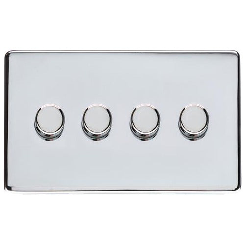 Studio Range Polished Chrome Switches & Sockets, Y02 - 4G Multi Location Secondary Dimmer by Heritage Brass By M-Marcus