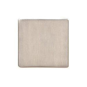 Studio Range Satin Nickel Switches & Sockets, Y05 - Single Blank Plate by Heritage Brass By M-Marcus