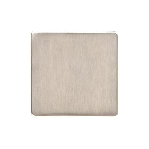 Studio Range Satin Nickel Switches & Sockets, Y05 - Single Blank Plate by Heritage Brass By M-Marcus