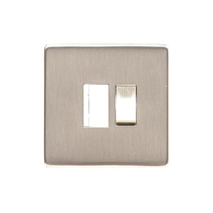 Studio Range Satin Nickel Switches & Sockets, Y05 - Switched Spur (13 Amp) by Heritage Brass By M-Marcus