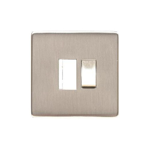 Studio Range Satin Nickel Switches & Sockets, Y05 - Switched Spur (13 Amp) by Heritage Brass By M-Marcus