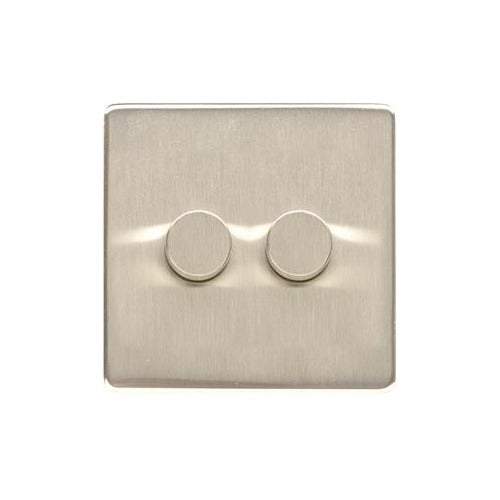 Studio Range Satin Nickel Switches & Sockets, Y05 - 2G Multi Location Secondary Dimmer by Heritage Brass By M-Marcus