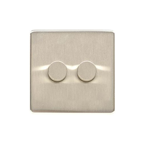 Studio Range Satin Nickel Switches & Sockets, Y05 - 2G Multi Location Secondary Dimmer by Heritage Brass By M-Marcus