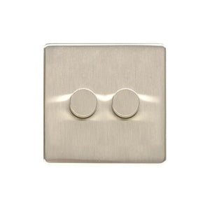 Studio Range Satin Nickel Switches & Sockets, Y05 - 2G Multi Location Primary Dimmer by Heritage Brass By M-Marcus