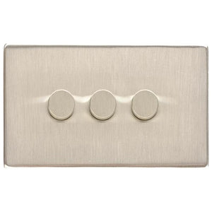 Studio Range Satin Nickel Switches & Sockets, Y05 - 3G Multi Location Primary Dimmer by Heritage Brass By M-Marcus