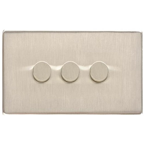 Studio Range Satin Nickel Switches & Sockets, Y05 - 3G Multi Location Primary Dimmer by Heritage Brass By M-Marcus