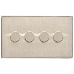 Studio Range Satin Nickel Switches & Sockets, Y05 - 4G Multi Location Primary Dimmer by Heritage Brass By M-Marcus