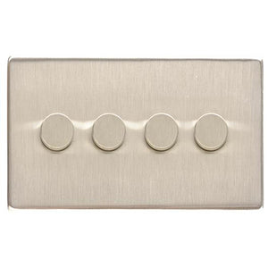 Studio Range Satin Nickel Switches & Sockets, Y05 - 4G Multi Location Secondary Dimmer by Heritage Brass By M-Marcus
