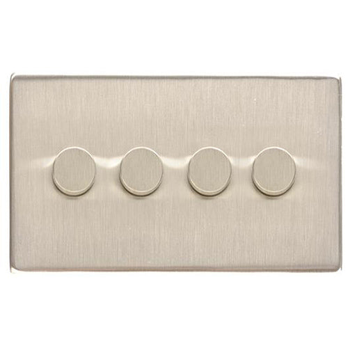 Studio Range Satin Nickel Switches & Sockets, Y05 - 4G Multi Location Secondary Dimmer by Heritage Brass By M-Marcus