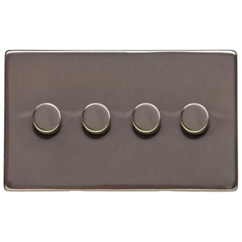 Studio Range Polished Bronze Switches & Sockets, Y07 - 4G Multi Location Secondary Dimmer by Heritage Brass By M-Marcus