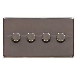 Studio Range Polished Bronze Switches & Sockets, Y07 - 4G Multi Location Secondary Dimmer by Heritage Brass By M-Marcus