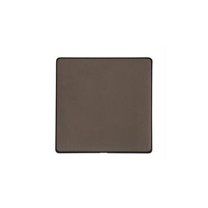 Studio Range Matt Bronze Switches & Sockets, Y09 - Single Blank Plate by Heritage Brass By M-Marcus