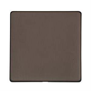 Studio Range - Matt Bronze - Single Blank Plate