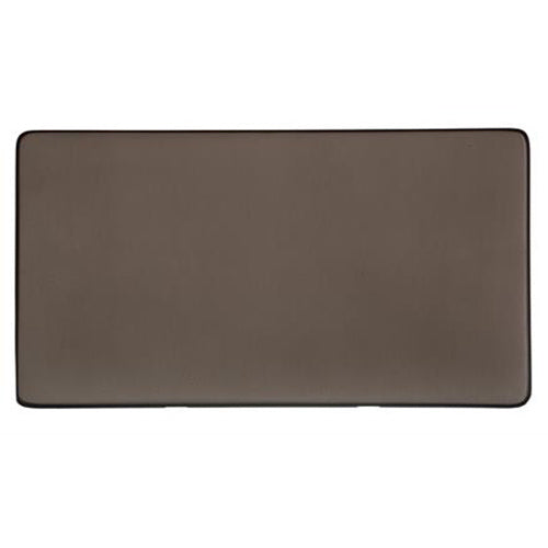 Studio Range Matt Bronze Switches & Sockets, Y09 - Double Blank Plate by Heritage Brass By M-Marcus
