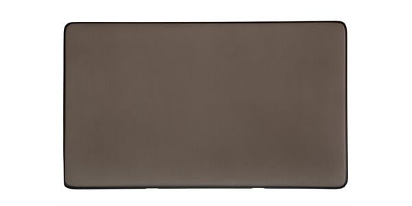 Studio Range - Matt Bronze - Double Blank Plate