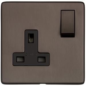 Studio Range - Matt Bronze - Single Socket (13 Amp)