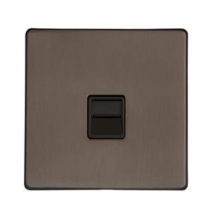 Studio Range - Matt Bronze - 1 Gang Master Line Socket