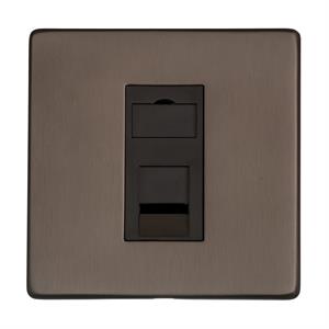 Studio Range - Matt Bronze - 1 Gang RJ45