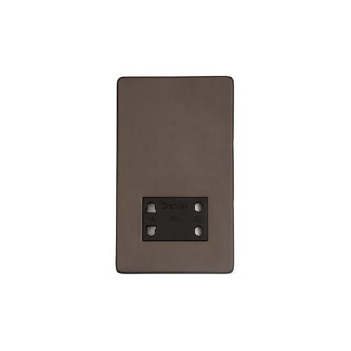 Studio Range Matt Bronze Switches & Sockets, Y09 - Shaver Socket Output Voltage 110/240V by Heritage Brass By M-Marcus