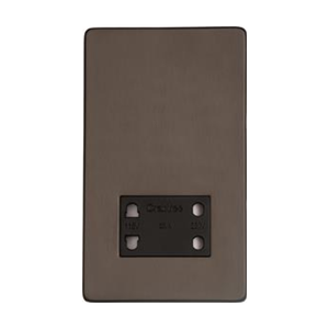Studio Range Matt Bronze Switches & Sockets, Y09 - Shaver Socket Output Voltage 110/240V by Heritage Brass By M-Marcus