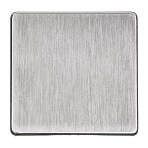 Studio Range - Satin Chrome - Single Blank Plate