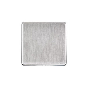Studio Range Satin Chrome Switches & Sockets, Y33 - Single Blank Plate by Heritage Brass By M-Marcus
