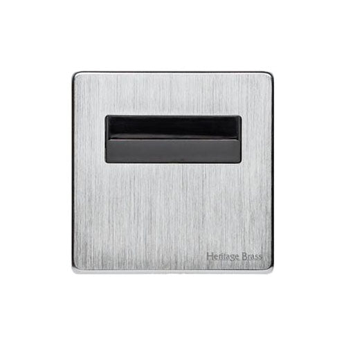Studio Range Satin Chrome Switches & Sockets, Y33 - Key Card Switch by Heritage Brass By M-Marcus