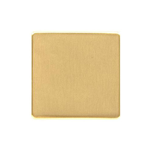 Studio Range Satin Brass Switches & Sockets, Y44 - Single Blank Plate by Heritage Brass By M-Marcus