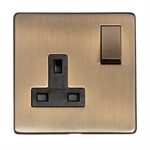 Studio Range - Antique Brass - Single Socket (13 Amp)