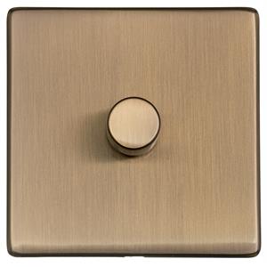 Studio Range - Antique Brass - 1 Gang Dimmer (250 watts)