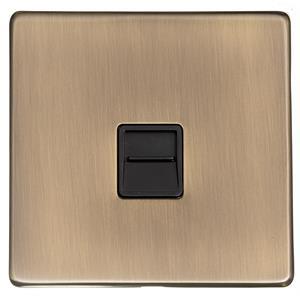 Studio Range - Antique Brass - 1 Gang Master Line Socket