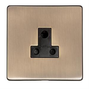 Studio Range - Antique Brass - 5 Amp 3 Round Pin Socket