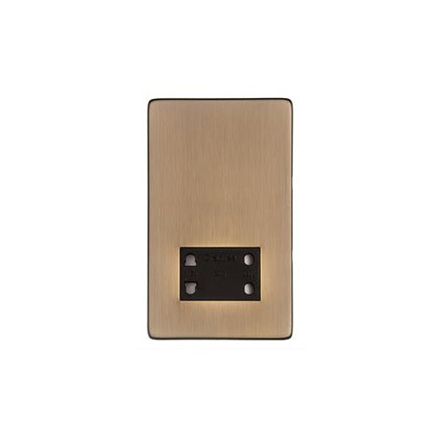 Studio Range Antique Brass Switches & Sockets, Y91 - Shaver Socket Output Voltage 110/240V by Heritage Brass By M-Marcus