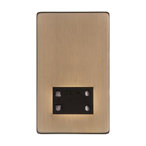 Studio Range Antique Brass Switches & Sockets, Y91 - Shaver Socket Output Voltage 110/240V by Heritage Brass By M-Marcus