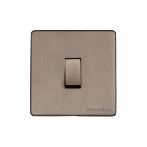 Studio Range Aged Pewter Switches & Sockets, YAP - 20A Double Pole Switch by Heritage Brass By M-Marcus