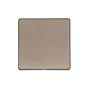 Studio Range Aged Pewter Switches & Sockets, YAP - Single Blank Plate by Heritage Brass By M-Marcus