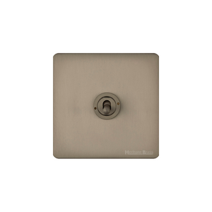 Studio Range Aged Pewter Switches & Sockets, YAP - 1 Gang Intermediate Toggle Switch by Heritage Brass By M-Marcus