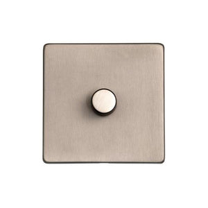 Studio Range Aged Pewter Switches & Sockets, YAP - 1G Multi Location Primary Dimmer by Heritage Brass By M-Marcus