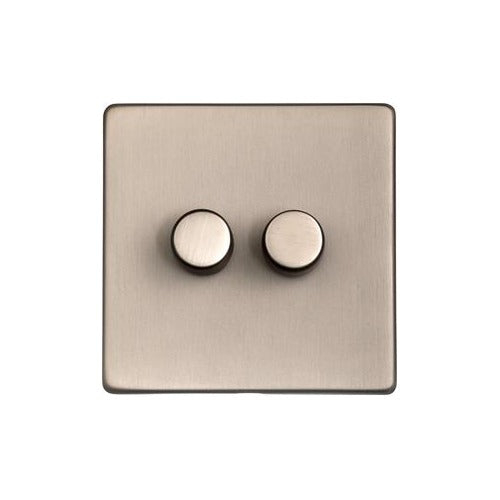 Studio Range Aged Pewter Switches & Sockets, YAP - 2G Multi Location Secondary Dimmer by Heritage Brass By M-Marcus