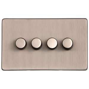 Studio Range Aged Pewter Switches & Sockets, YAP - 4G Multi Location Primary Dimmer by Heritage Brass By M-Marcus