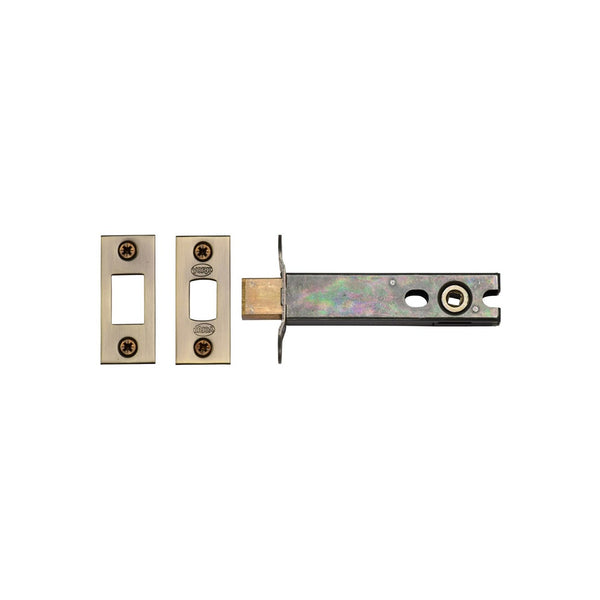 York Architectural Tubular Bathroom Deadbolt 4" by M Marcus - Heritage Brass